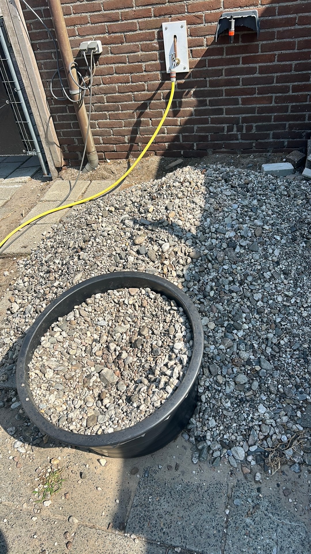 Grind / kiezel, Tuin en Terras, Grind, Keien en Split, Ophalen, Gebruikt, Grijs, Grind