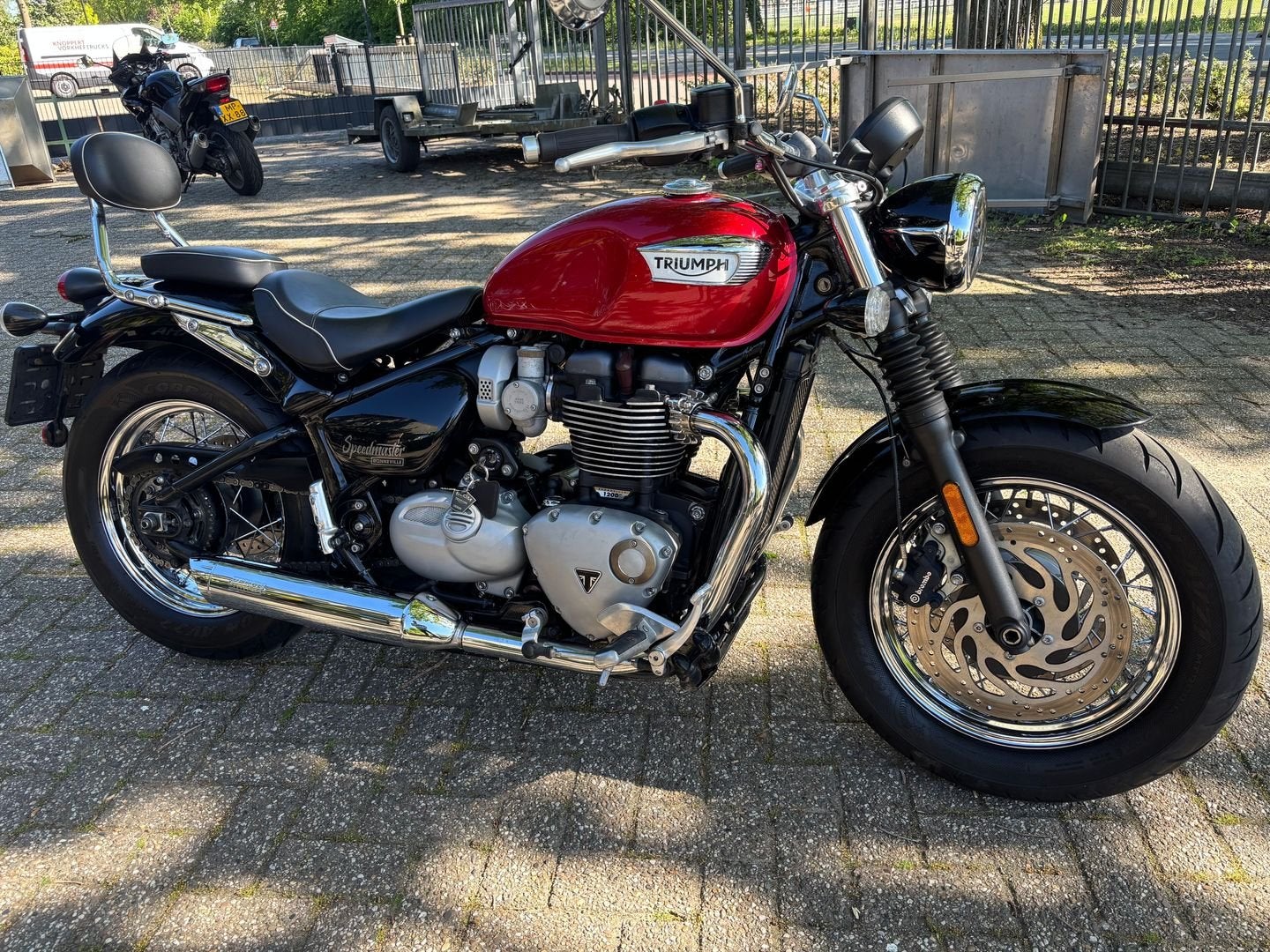 TRIUMPH BONNEVILLE SPEEDMASTER ABS T120 1200 12000 km Twin, Motoren, Motoren | Triumph, 2 cilinders, Chopper, Bedrijf, Onbekend