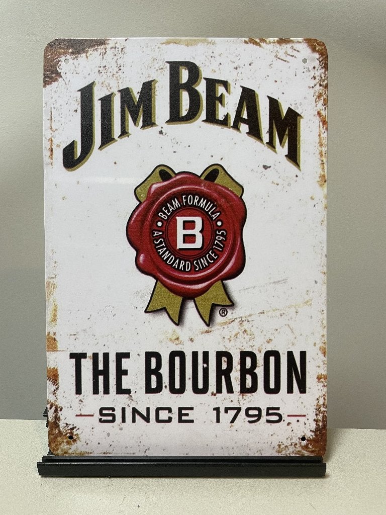 Jim Beam Whiskey reclamebord (Old Look), Verzamelen, Www.pand50.nl, Reclamebord, Nieuw, Ophalen of Verzenden