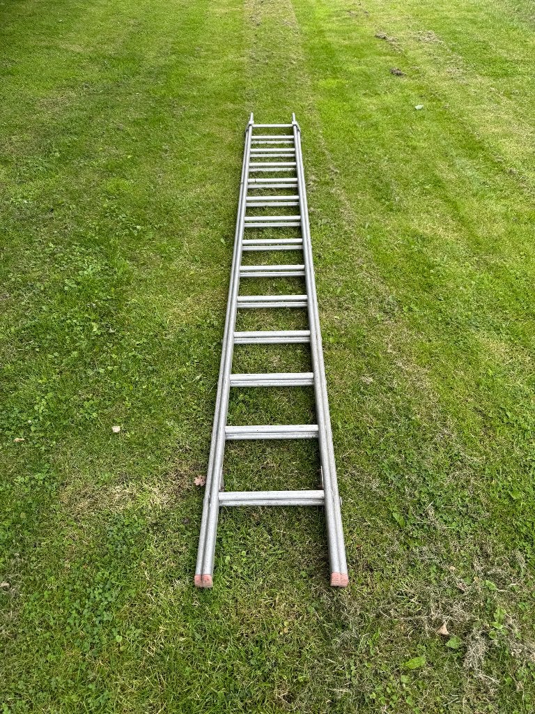 Ladder, Doe-het-zelf en Verbouw, Ladders en Trappen, Ophalen, Gebruikt, Ladder, Opvouwbaar of Inschuifbaar