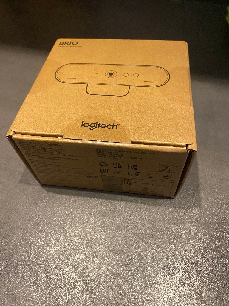Logitech BRIO Ultra HD webcam, Computers en Software, Webcams, Logitech, Nieuw, MacOS, Bedraad