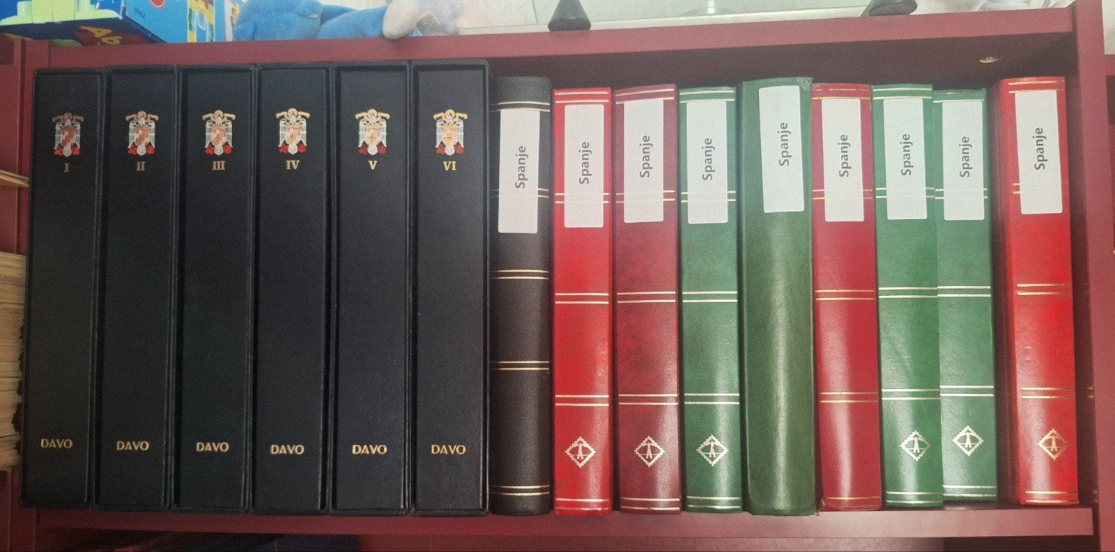 Grote collectie Spaanse postzegels in 6 luxe Davo albums, Ophalen of Verzenden