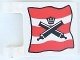 Lego Pirates Pirates I Vlag Imperial Soldiers Rood 2335pb002, Lego, Zo goed als nieuw, Losse stenen, Pirates