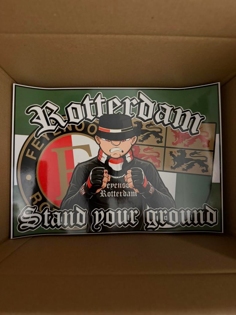 10x A4 Feyenoord Stickers vinyl, Verzenden, Nieuw, Sport