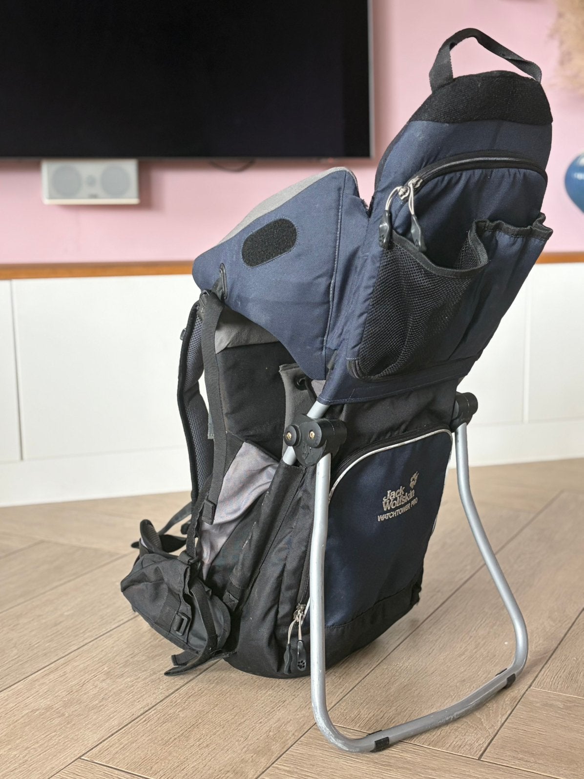 Baby/peuter drager (Jack Wolfskin Watchtower Pro, Zo goed als nieuw, Rug, Draagzak, Ophalen