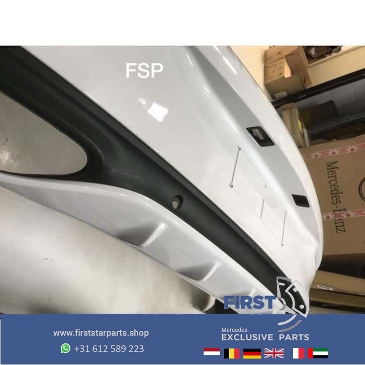 C205 Mercedes C Klasse Coupé achterbumper compleet wit W205, Gebruikt, -, -, Ophalen of Verzenden