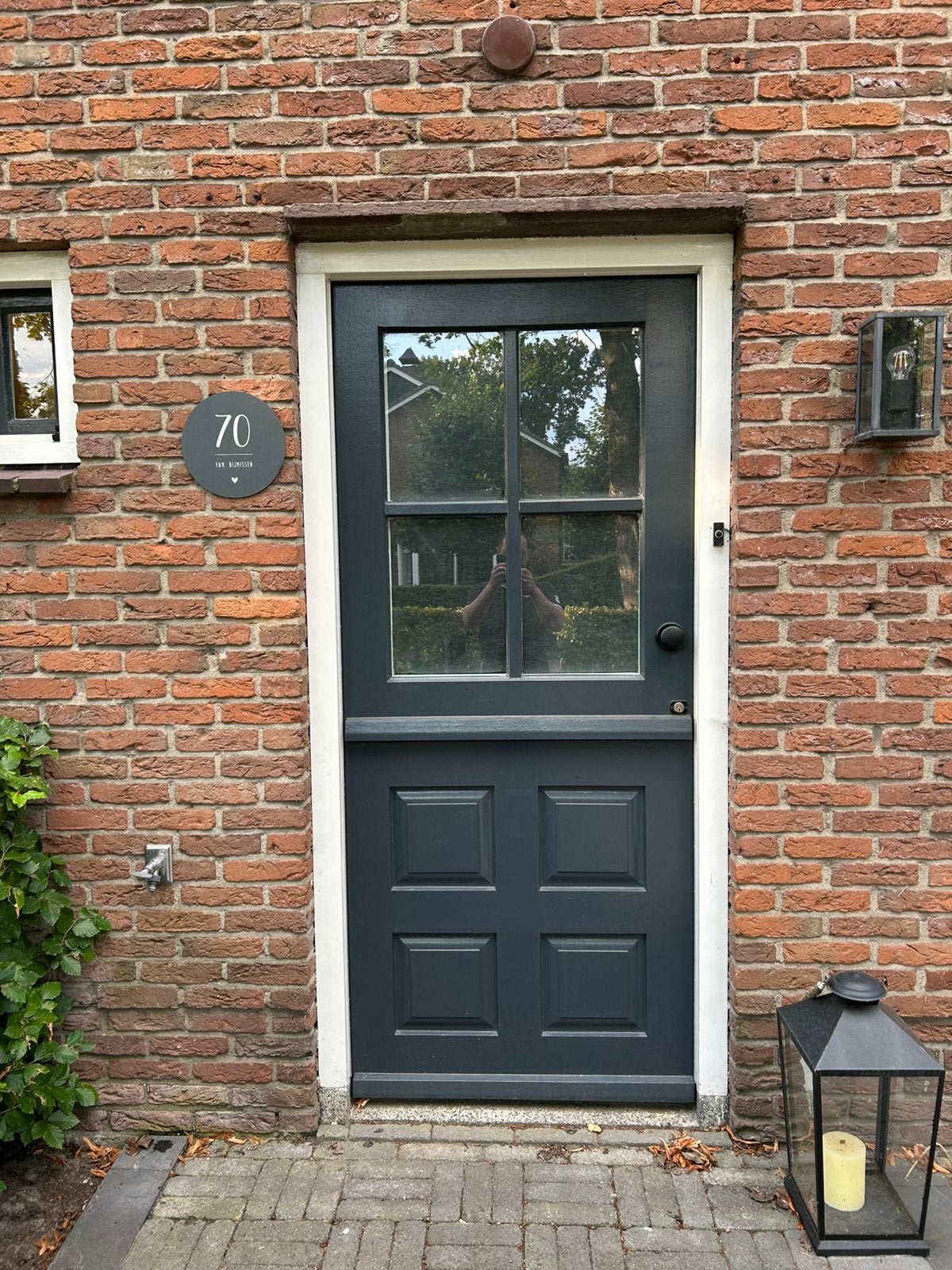 Voordeur met 4 ruitjes, Ophalen, Gebruikt, 80 tot 100 cm, Buitendeur
