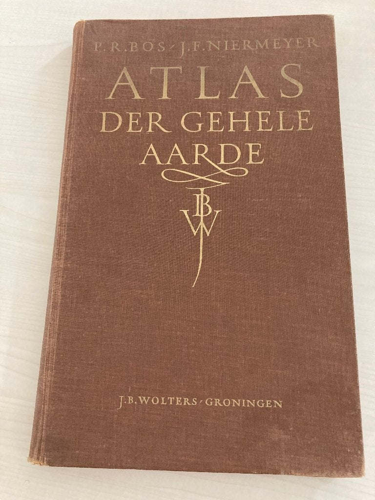 Bos Atlas 1961, Gelezen, Bosatlas, P.R. Bos / J.F. Niermeyer, Ophalen of Verzenden
