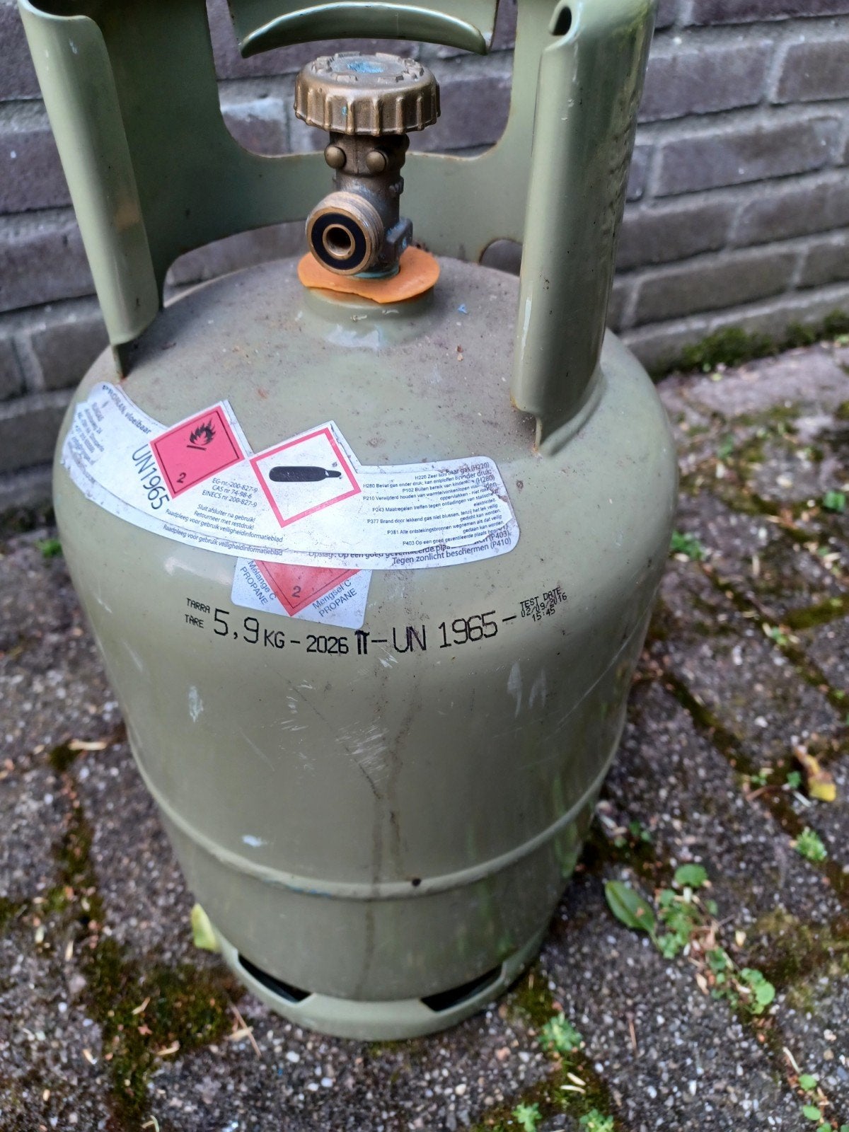 Gasfles, Caravans en Kamperen, Ophalen