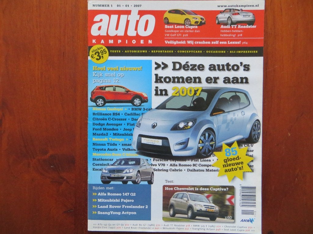 Autokampioen 1 2007 Leon Cupra, 147, Alfa GT, TT Roadster, Boeken, Ophalen of Verzenden, Nieuw, Alfa Romeo