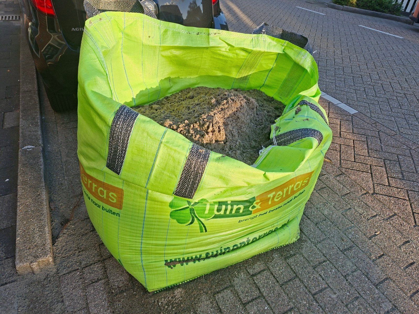 Big bag met ophoogzand/straatzand, Ophalen, Gebruikt, Straatzand