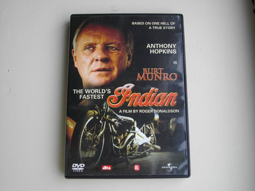 The World's Fastest Indian (2005, Anthony Hopkins) DVD, Alle leeftijden, Ophalen of Verzenden, Gebruikt, Waargebeurd drama