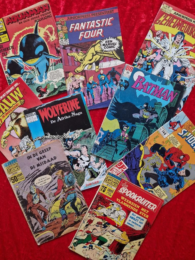 partij comics strips - klein deel op foto, Boeken, Strips | Comics, Meerdere comics, Ophalen, Gelezen, Europa