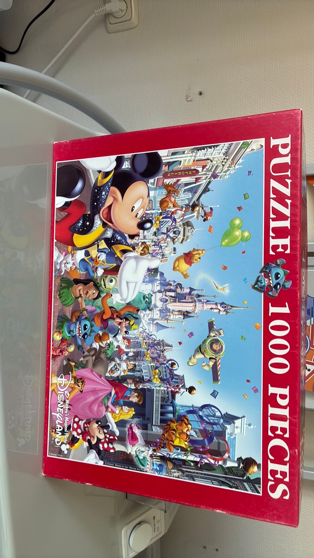 Disneyland paris puzzel, Hobby en Vrije tijd, Denksport en Puzzels, Ophalen, 500 t/m 1500 stukjes, Zo goed als nieuw