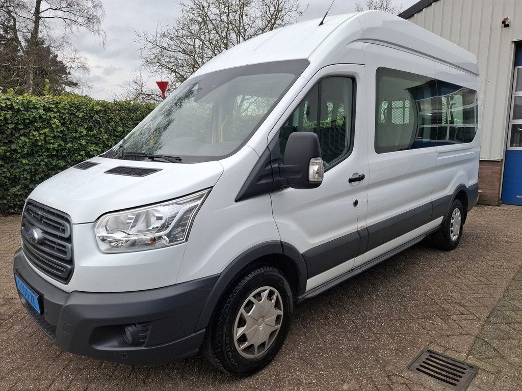 Ford Transit Kombi 350 2.0 TDCI L2H3 29995.- INCL BTW ROLSTO, Auto's, Ford, Stof, Gebruikt, Euro 6, Wit