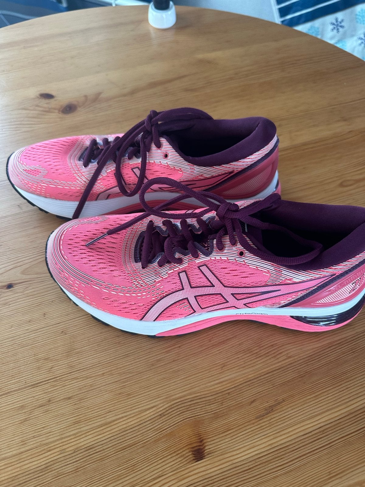 Asics Gel-Nimbus 21 hardloopschoenen dames - Roze, Gebruikt, Hardloopschoenen, Ophalen of Verzenden, Hardlopen
