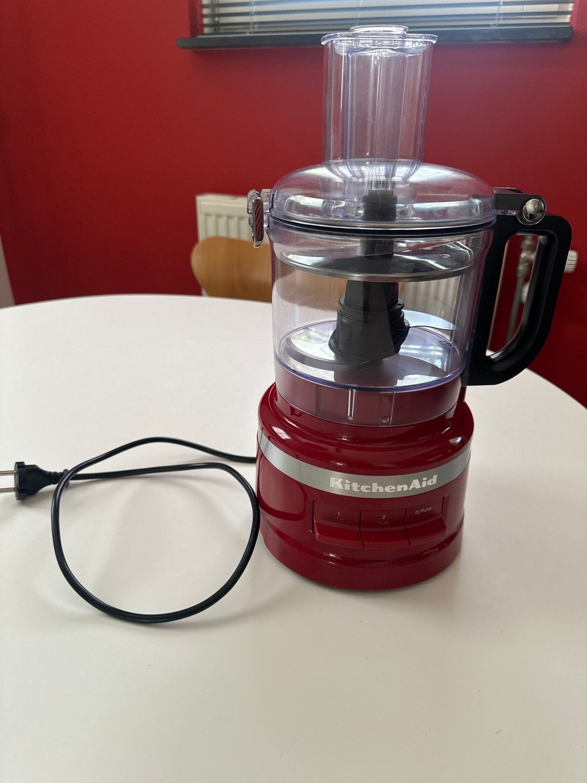 KitchenAid Foodprocessor 1,7L - Keizerrood, Witgoed en Apparatuur, Keukenmixers, Zo goed als nieuw, 1 tot 2 liter, 2 snelheden