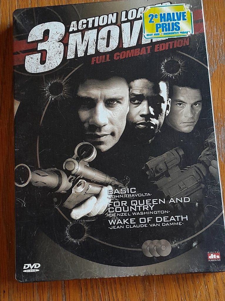 3 action loaded movies dvd, Vanaf 16 jaar, Ophalen of Verzenden, Gebruikt