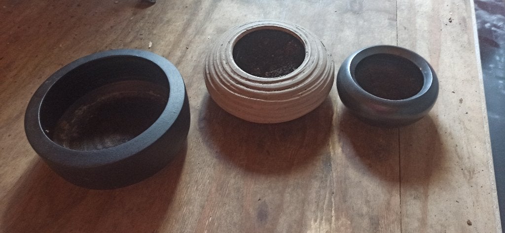 diverse bloempotten (binnen), Tuin en Terras, Bloempotten, Ophalen, Gebruikt, Rond, Binnen
