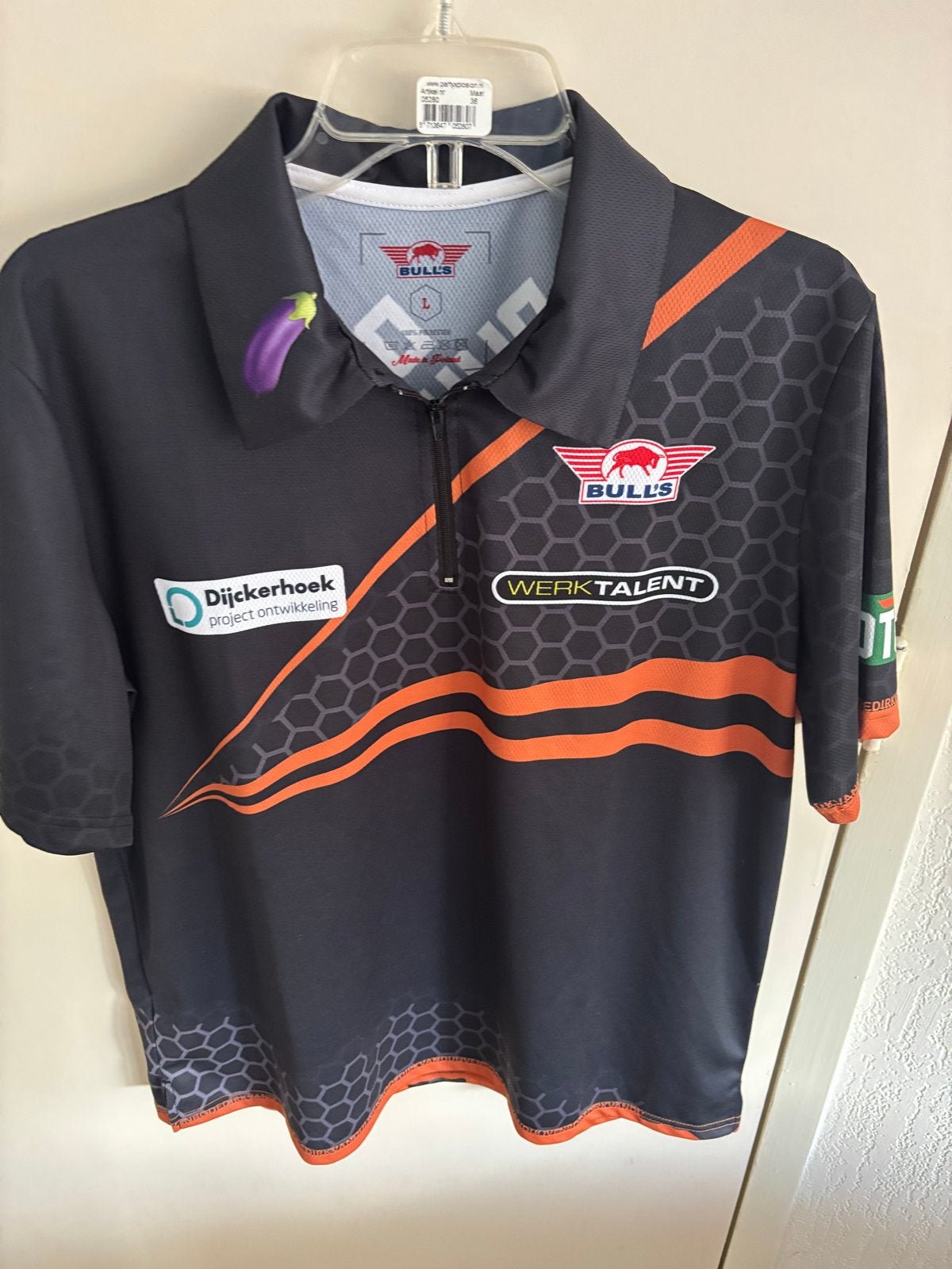 Dirk van Duijvenbode dartshirt - Bulls, Ophalen of Verzenden, Zo goed als nieuw