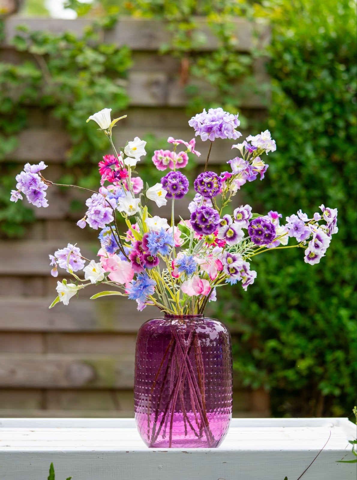 Prachtig kunst veldboeket met diverse kleurrijke bloemen, Kunstbloem, Nieuw, Ophalen of Verzenden, Kunststof