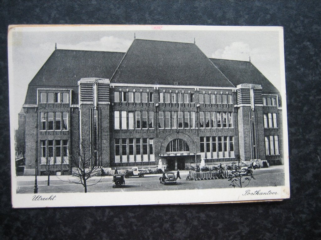 UTRECHT Neude B  Postkantoor  1940, Ophalen of Verzenden, 1940 tot 1960, Utrecht