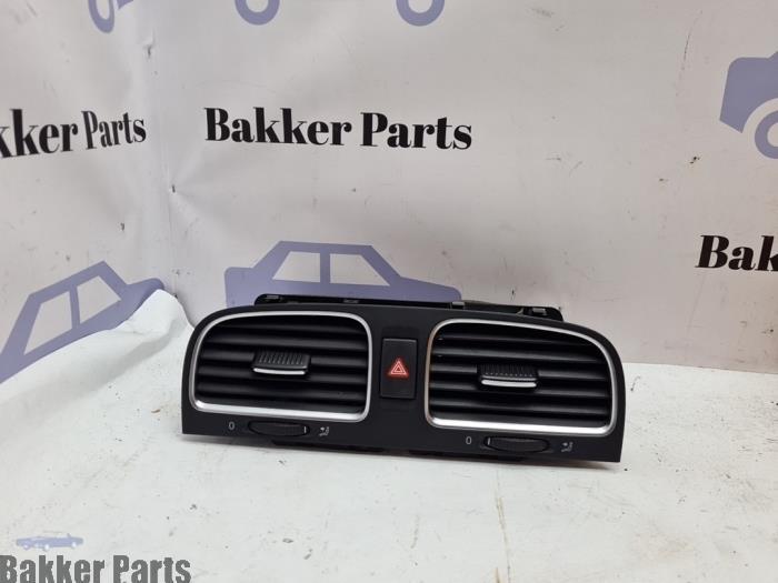 Luchtrooster Dashboard van een Volkswagen Golf, Gebruikt, -, Volkswagen, -