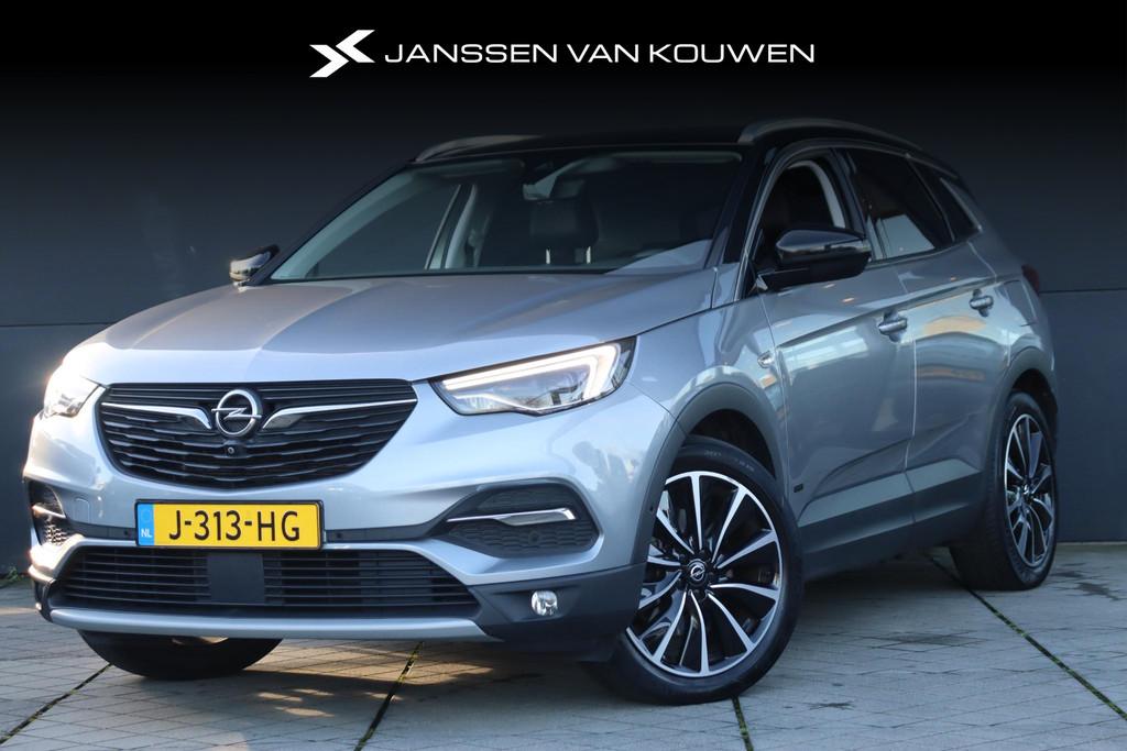 Opel Grandland X 1.6 Turbo Hybrid Ultimate 225PK / Leder / S, Auto's, Opel, 228 pk, Euro 6, 4 cilinders, Hybride Elektrisch/Benzine