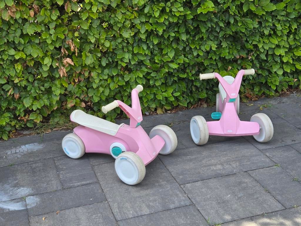 2 stuks berg driewielfietsjes/loopfiets/loopauto tweeling, Ophalen of Verzenden, Zo goed als nieuw, Berg
