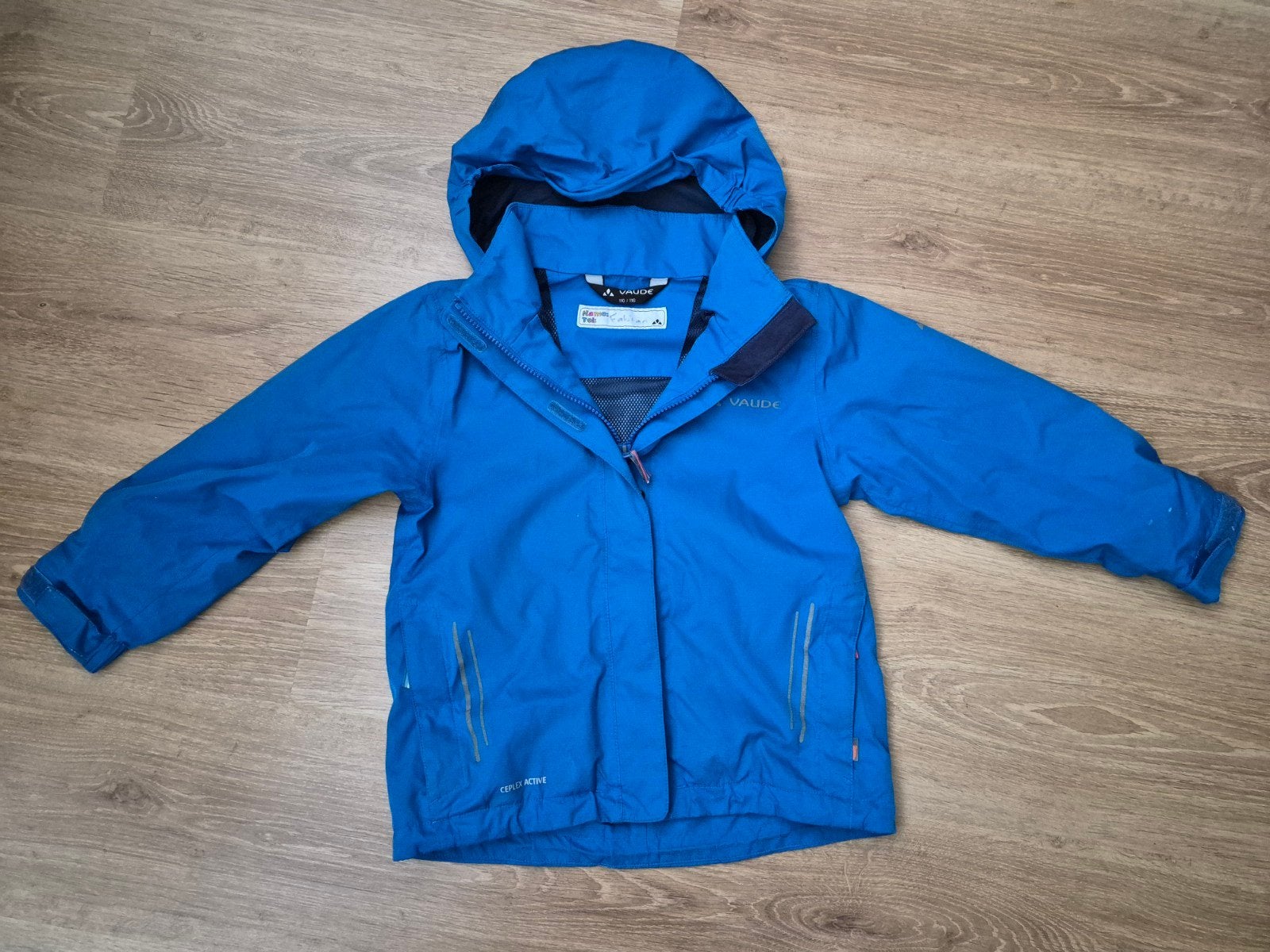 Vaude Kinder zomerjas Blauw Maat 110/116, Gebruikt, Jongen of Meisje, Ophalen of Verzenden, Vaude