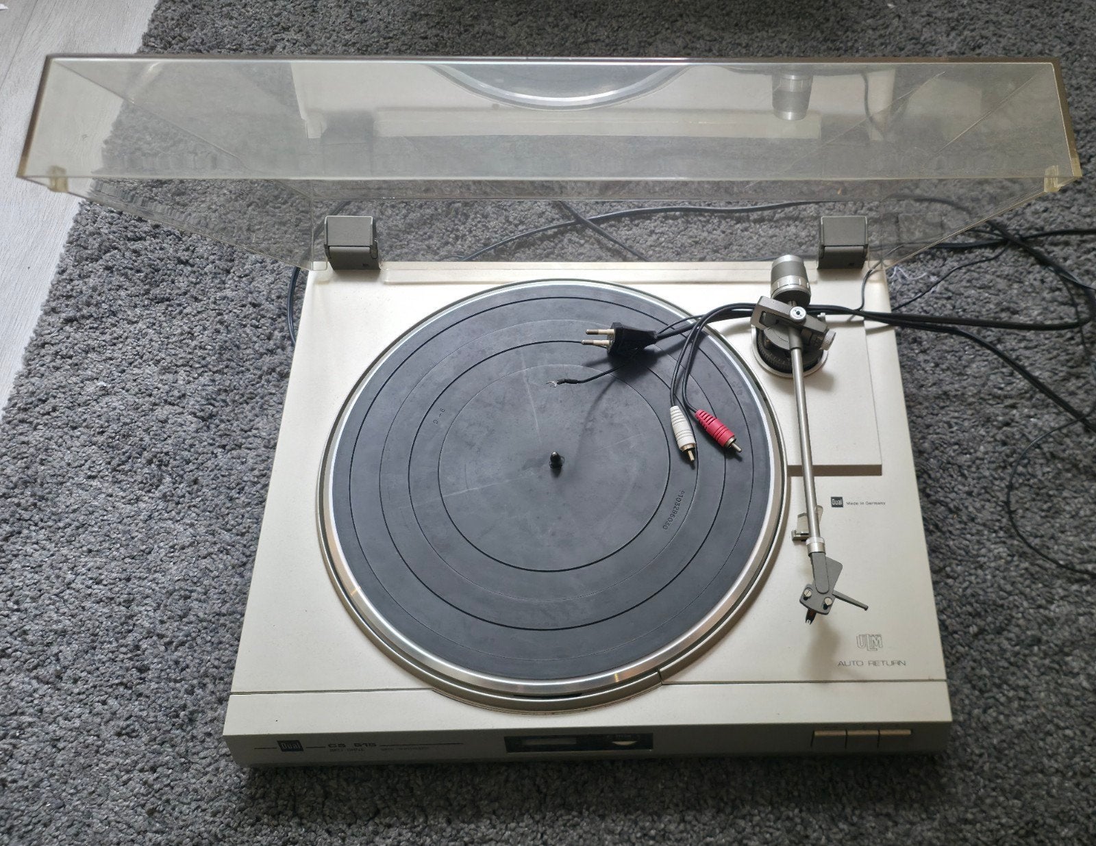 Dual CS 515 Platenspeler - Semi-automatisch met Pitch, Gebruikt, Automatisch, Ophalen of Verzenden, Platenspeler