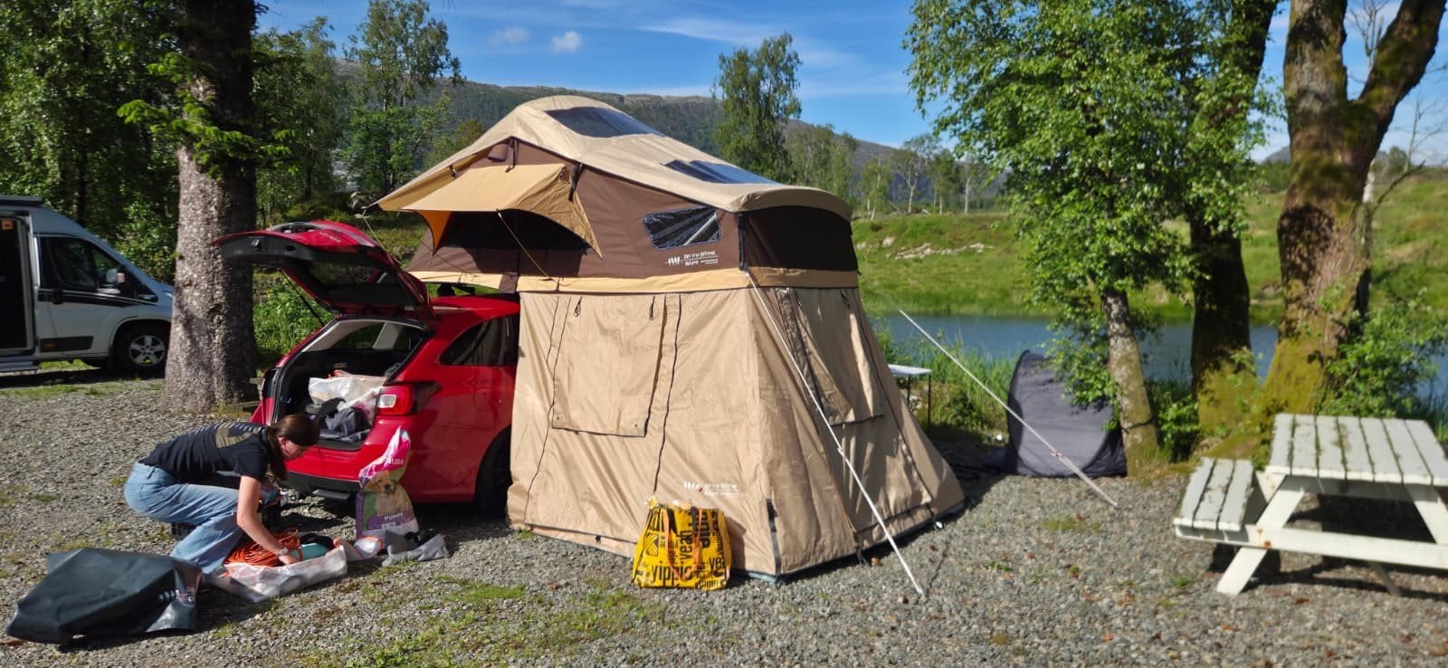 Daktent met ondertent - Dare to be different 140L, Ophalen, Zo goed als nieuw