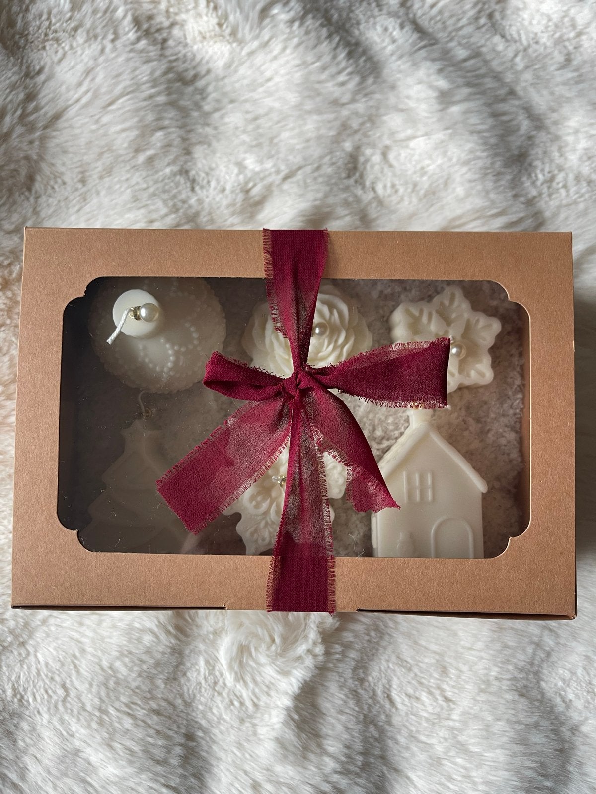 Kaarsen cadeau doosje, Ophalen of Verzenden, Kaars, Wit, Overige merken
