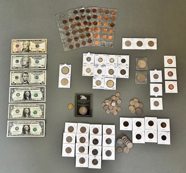 Grote verzameling Amerikaanse munten en biljetten met zilver, Verzenden, Buitenland, Bankbiljetten