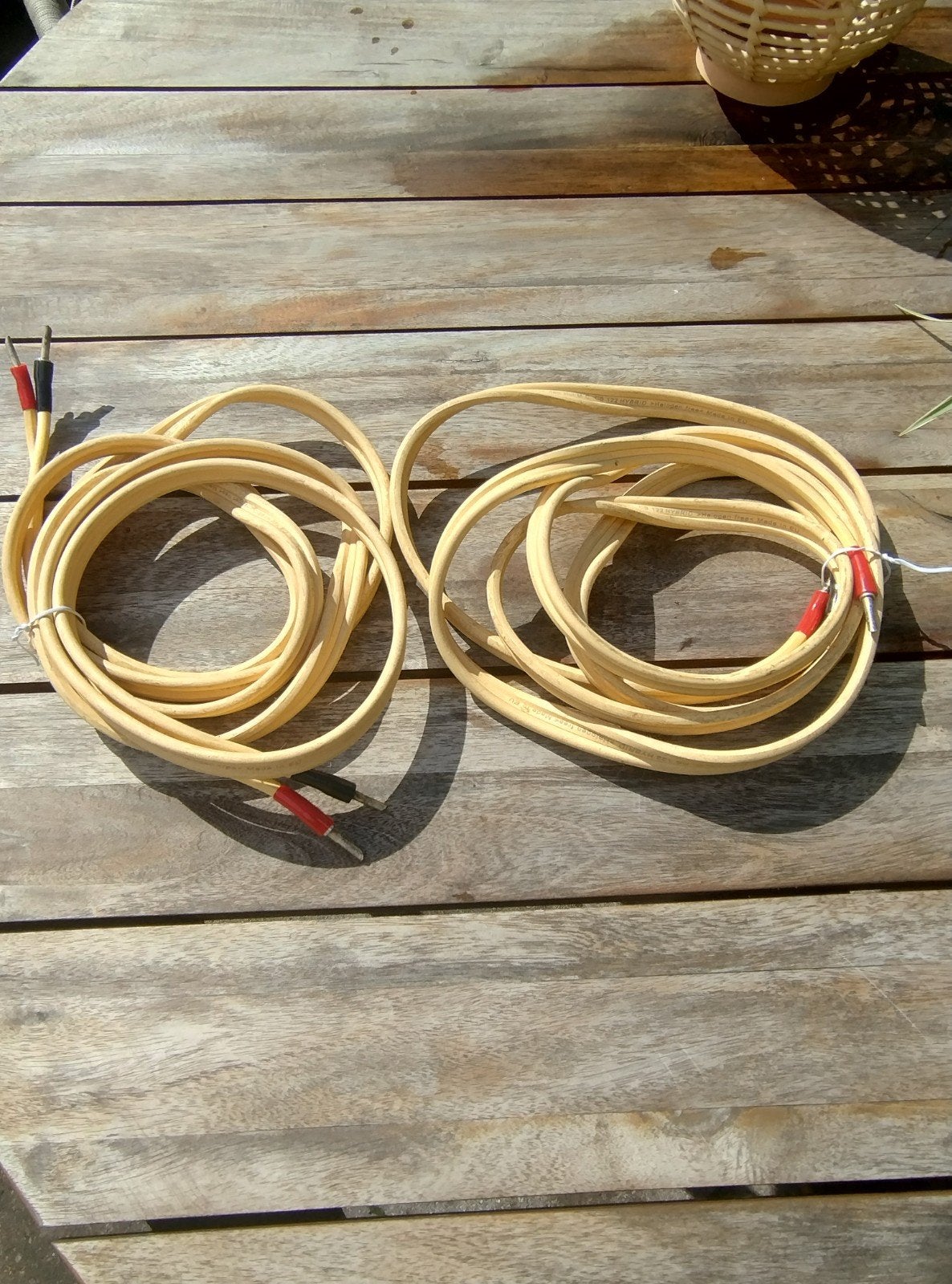 2 x 250cm Van den Hul M.C. CS 122 HYBRID Luidsprekerkabel, Ophalen of Verzenden, Gebruikt, 2 tot 5 meter, Luidsprekerkabel