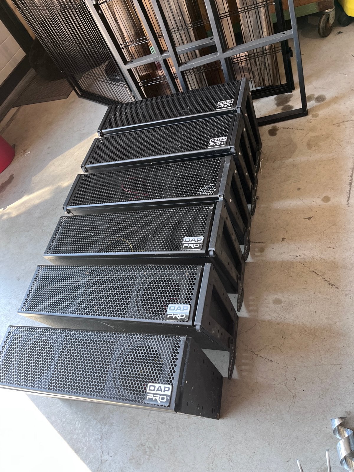 DAP Audio Line Array Speakerset - 6 stuks, Audio, Tv en Foto, Luidsprekers, Speakerset, Niet werkend, Ophalen, 150 watt of meer