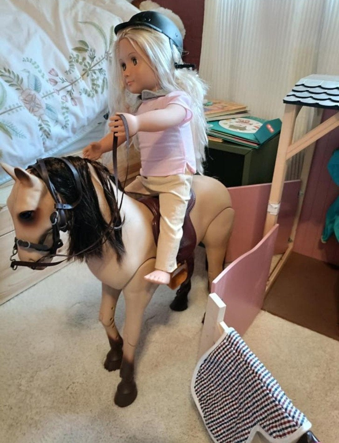 Our Generation Paardenstal met Toebehoren, Kinderen en Baby's, Speelgoed | Poppen, Ophalen, Zo goed als nieuw, Barbie