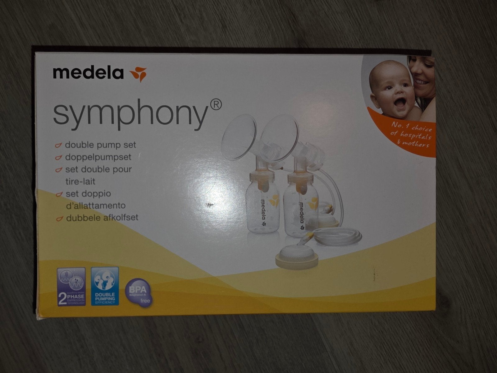 Medela Symphony Dubbele Borstkolfset - BPA-vrij, Kinderen en Baby's, Babyvoeding en Toebehoren, Ophalen of Verzenden, Nieuw, Borstkolf