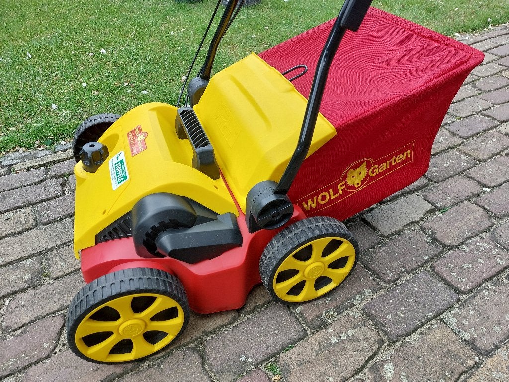 Wolf Garten Ambition V 378 E Verticuteermachine opvangbak, Ophalen of Verzenden, Zo goed als nieuw, Elektrisch, Wolf-Garten