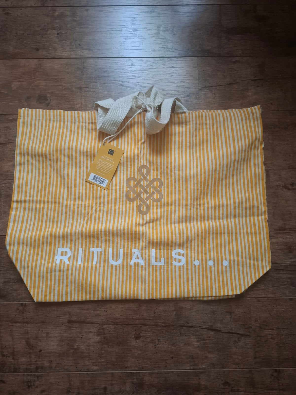 Rituals shopper tas geel gestreept - nieuw met kaartje, Sieraden, Tassen en Uiterlijk, Tassen | Damestassen, Ophalen of Verzenden