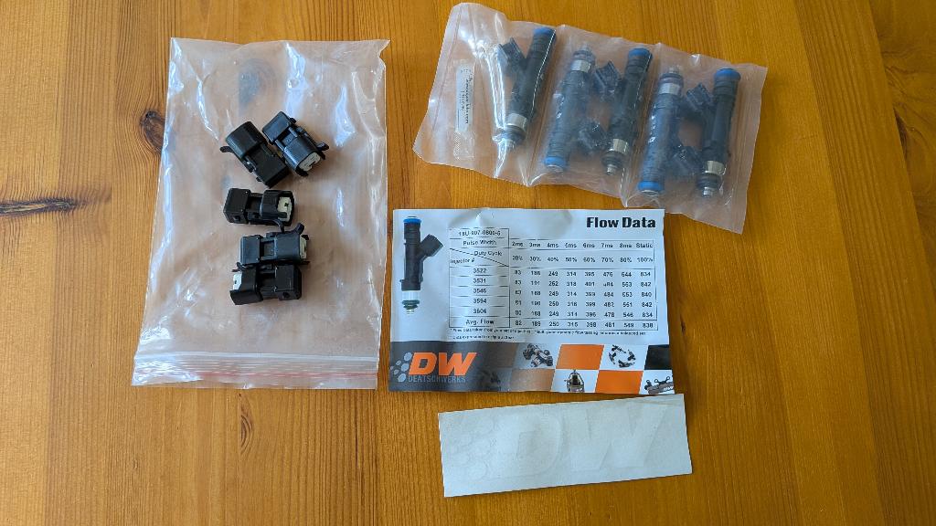 5x DeatschWerks 18U 800cc Fuel/brandstof injectors, Ophalen of Verzenden, Nieuw, Universele onderdelen