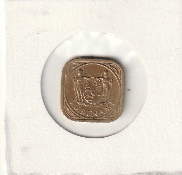 Suriname munten 5 cent 1972, Ophalen of Verzenden, Gebruikt