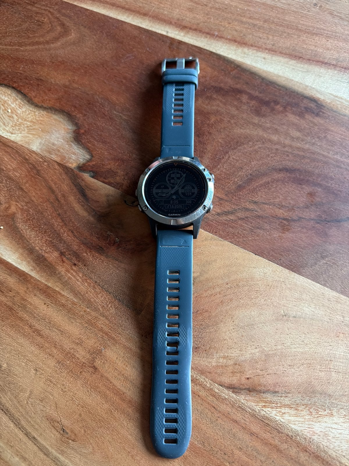 Garmin Fenix 5 sporthorloge - Gebruikt, Ophalen, Waterdicht, Grijs, Android
