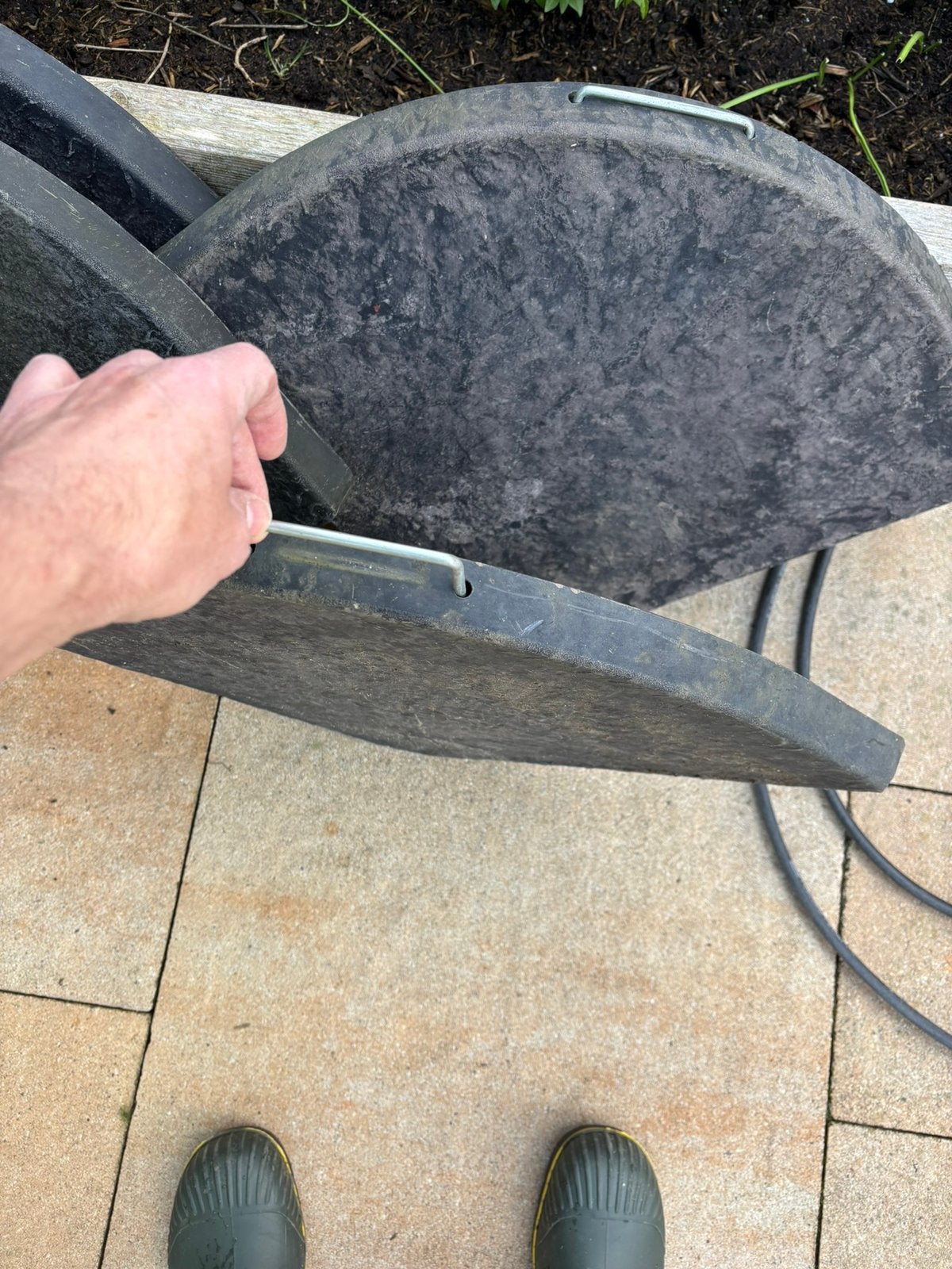 Parasolvoet, Tuin en Terras, Parasols, Ophalen, Gebruikt, Minder dan 1 meter, Parasolvoet