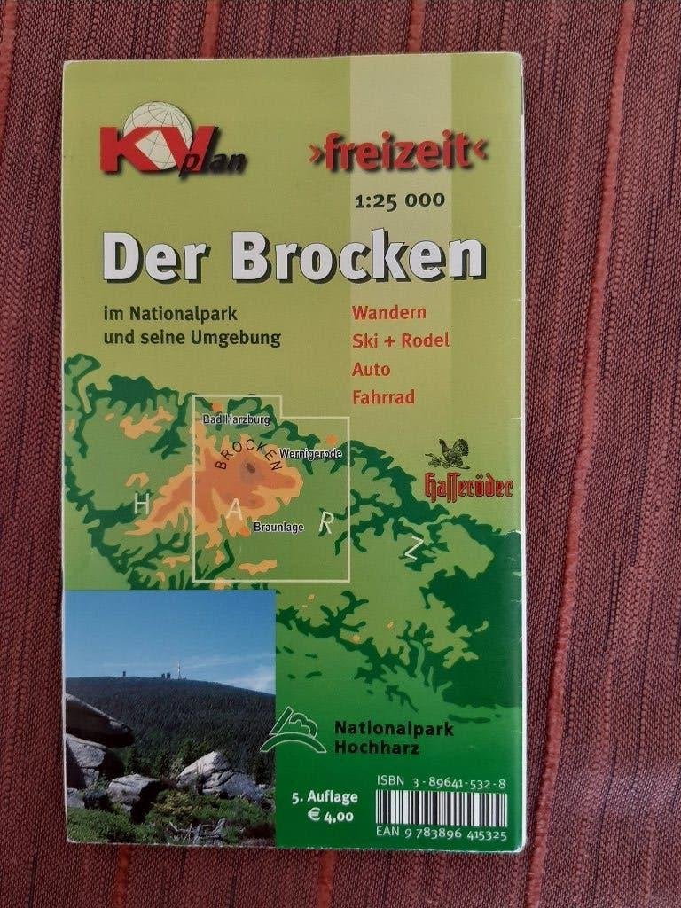 Wandelkaart Harz nationaal park Brocken im nationaal park, Boeken, Reisgidsen, Verzenden, Gelezen, Overige merken, Europa