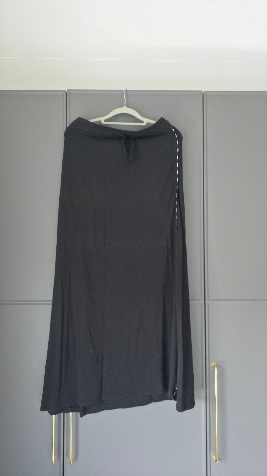 10DAYS Amsterdam zwarte maxi rok met trekkoord, Kleding | Dames, Maat 38/40 (M), Zwart, Ophalen of Verzenden, Onder de knie