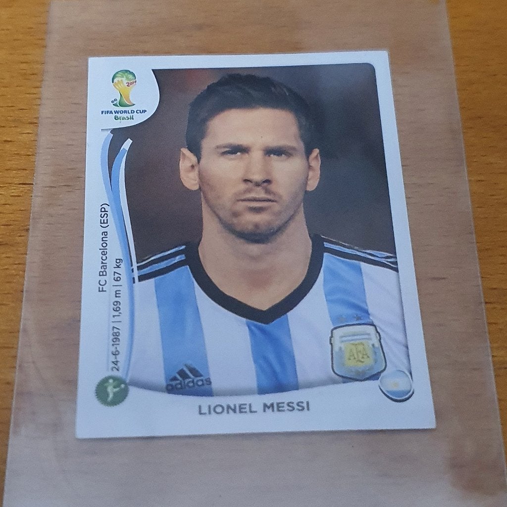 Lionel Messi #430 2014 Panini World Cup Stickers, Verzamelen, Sportartikelen en Voetbal, Ophalen of Verzenden, Zo goed als nieuw