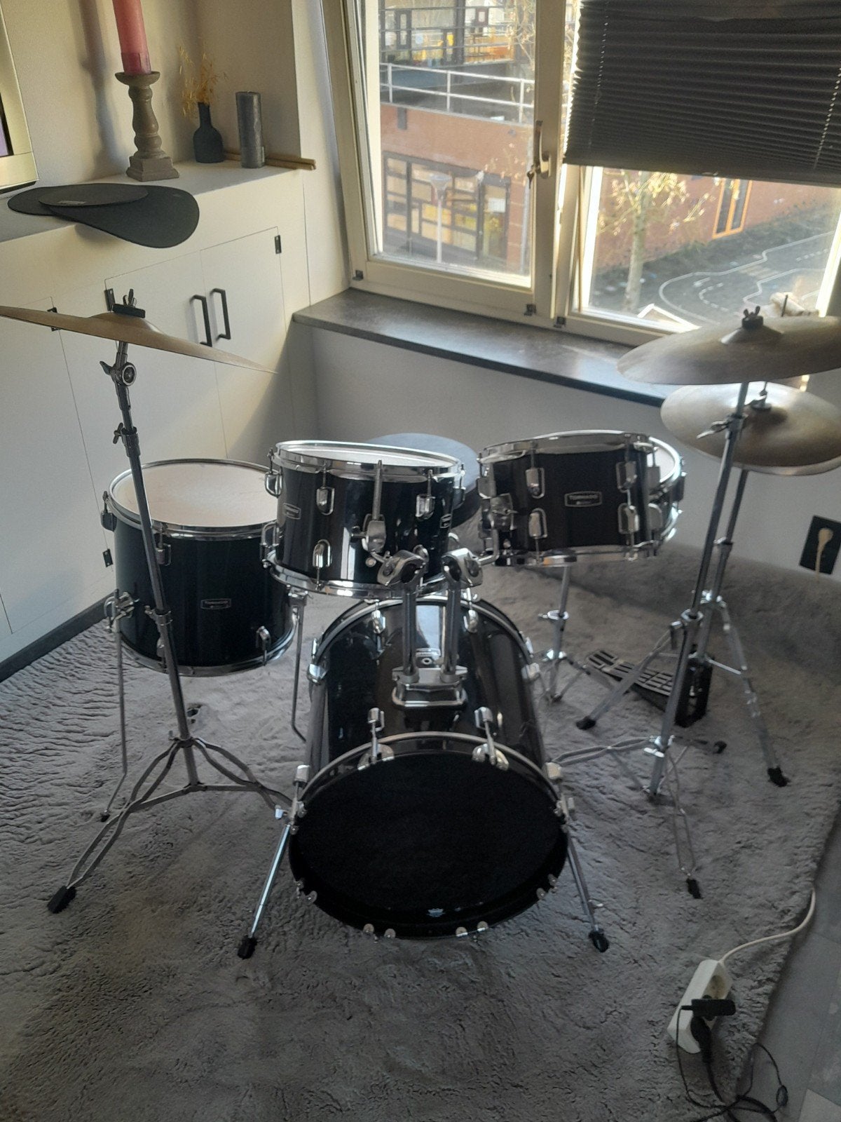 Tornado drumstel - Compleet en klaar om te spelen!, Muziek en Instrumenten, Ophalen, Gebruikt, Overige merken