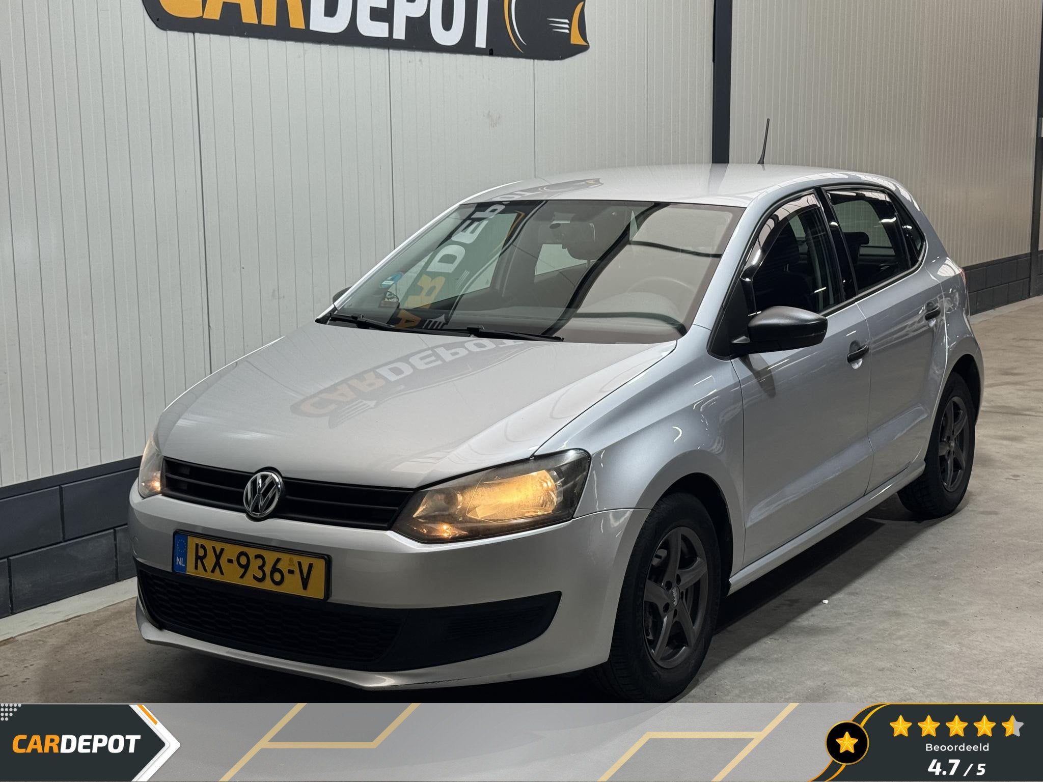 Volkswagen Polo 1.2-12V Comfortline, Auto's, Voorwielaandrijving, Euro 5, Zwart, 1198 cc