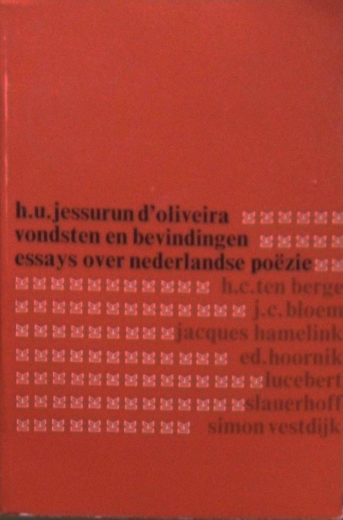 Vondsten en bevindingen. Essays over Ned. poëzie., Ophalen of Verzenden, Zo goed als nieuw